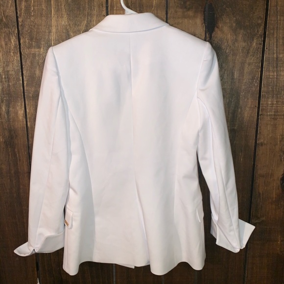 Calvin Klein | White no closure blazer - Picture 2 of 14